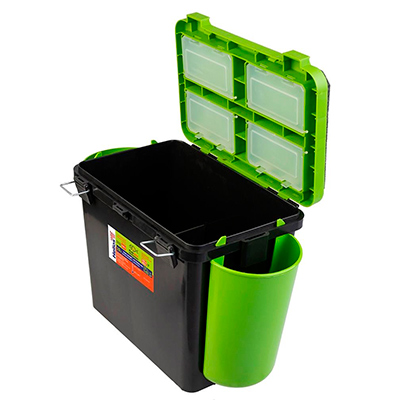 Ящик зимний Helios FishBox 19л зеленый односекционный - купить по доступной цене Интернет-магазине Наутилус