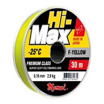 Леска Momoi Hi-Max F-Yellow 0.15мм 2.5кг 30м флуоресцентный - купить по доступной цене Интернет-магазине Наутилус