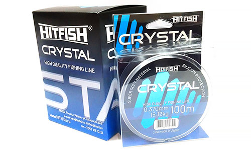 Леска HITFISH Crystal Ice d0,370мм 15,12кг 100м цв. голубой - купить по доступной цене Интернет-магазине Наутилус