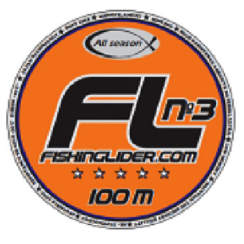 Леска FISHINGLIDER монофильная на шпуле FL №3  0.40мм 17.4кг 100м