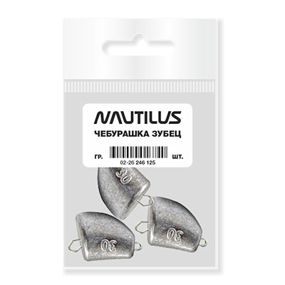 Грузило Nautilus Чебурашка Зубец 40гр (уп.3шт) - купить по доступной цене Интернет-магазине Наутилус