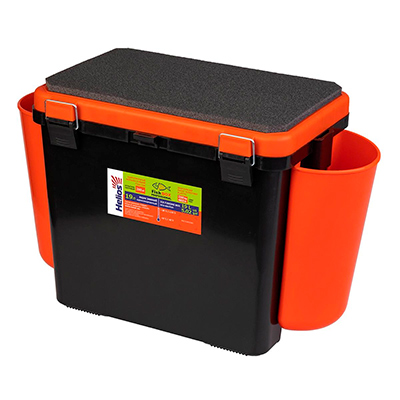 Ящик зимний Helios FishBox 19л оранжевый односекционный - купить по доступной цене Интернет-магазине Наутилус