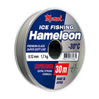 Леска Momoi Hameleon ICE Fishing  0.25мм 7.5кг 30м серебряная