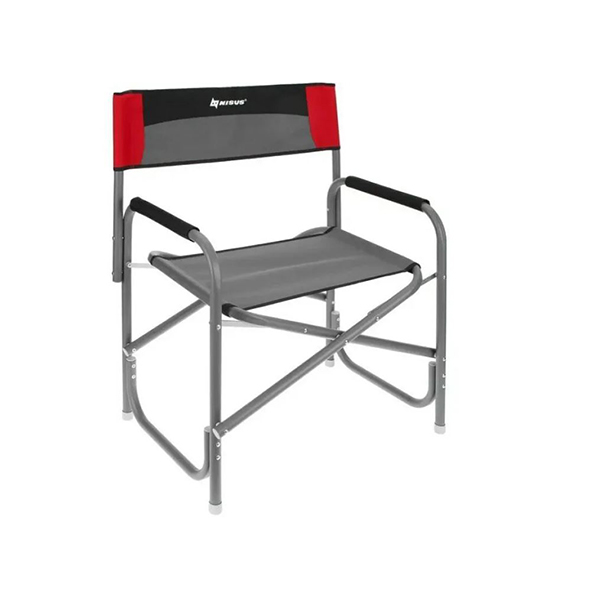 Кресло директорское Nisus Maxi серый/красный/черный  (N-DC-95200-M-GRD) - купить по доступной цене Интернет-магазине Наутилус