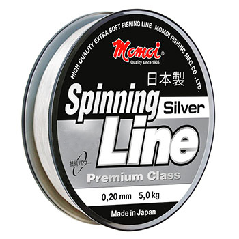 Леска Momoi Spinning Line Silver 0.27мм 8.0кг 150м серебряная - купить по доступной цене Интернет-магазине Наутилус