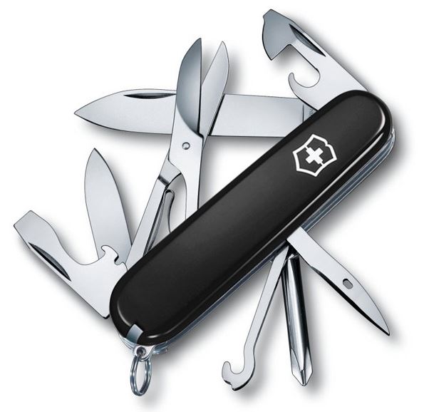 Нож Victorinox Super Tinker (1.4703.3R) 91мм 14 функций черный - купить по доступной цене Интернет-магазине Наутилус