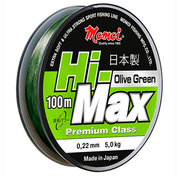 Леска Momoi Hi-Max Olive Green 0.15мм 2.5кг 100м оливковая - купить по доступной цене Интернет-магазине Наутилус