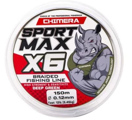 Шнур Chimera Sportmaxx Deep Green X6 150м  #0.10 - купить по доступной цене Интернет-магазине Наутилус