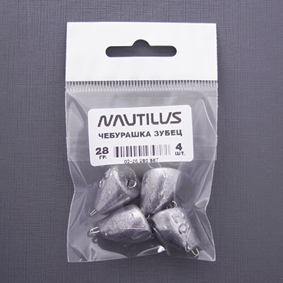 Грузило Nautilus Чебурашка Зубец 28гр (уп.4шт) - купить по доступной цене Интернет-магазине Наутилус