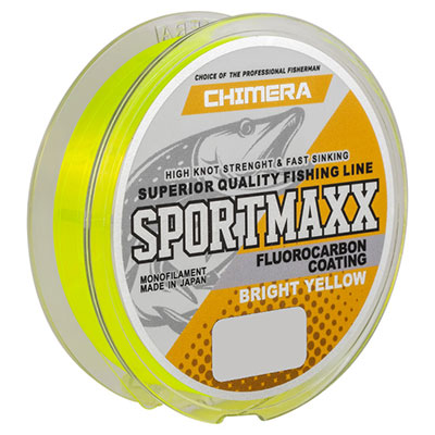 Флюорокарбон Chimera Sportmaxx Fluorocarbon Coating Bright Yellow 100м  #0.40 - купить по доступной цене Интернет-магазине Наутилус