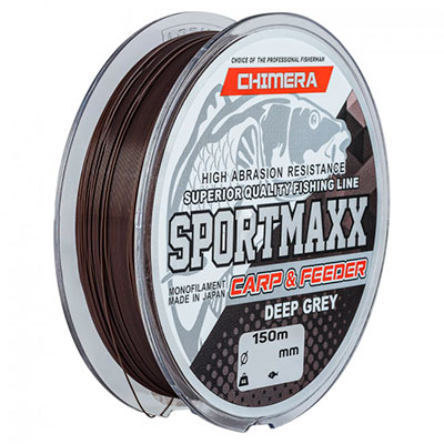 Леска Chimera Sportmaxx Carp & Feeder Deep Grey 150м  #0.35 - купить по доступной цене Интернет-магазине Наутилус