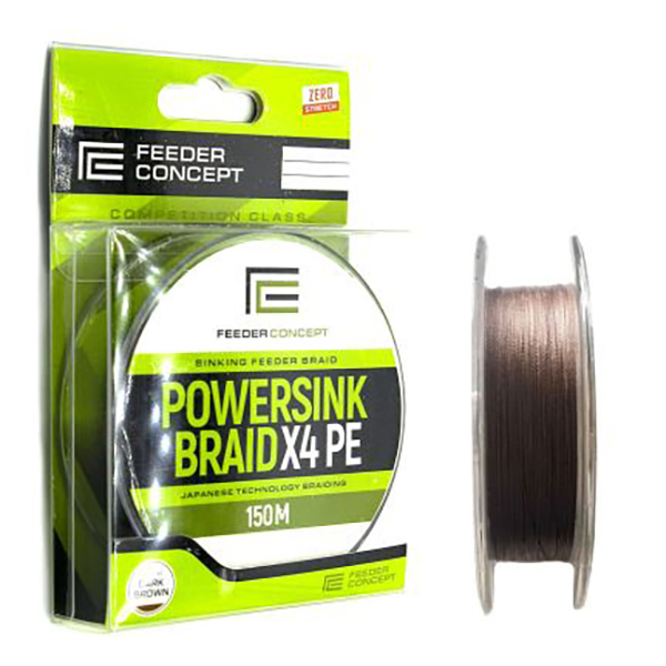 Шнур Feeder Concept Powersink Dark Brown 150м 0,131мм - купить по доступной цене Интернет-магазине Наутилус