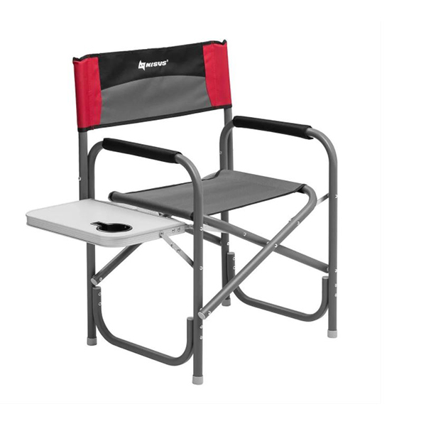 Кресло директорское Nisus с откидным столом серый/красный/черный  (N-DC-95200T-GRD) - купить по доступной цене Интернет-магазине Наутилус