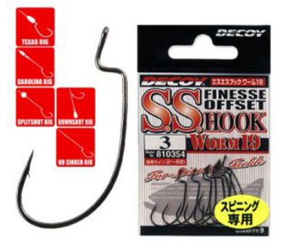 Крючок офсетный Decoy S.S. Hook Worm 19 Offset # 8 - купить по доступной цене Интернет-магазине Наутилус