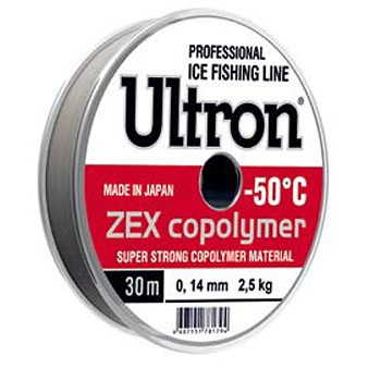 Леска ULTRON Zex Copolymer 0,12 мм 2.0 кг 30м прозрачная - купить по доступной цене Интернет-магазине Наутилус