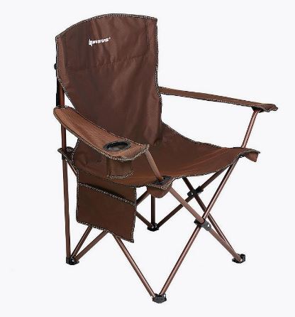 Кресло складное Nisus коричневый 140кг  (N-249-B-1) - купить по доступной цене Интернет-магазине Наутилус