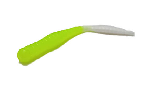 Мягкая приманка TroutMania Fat Worm 3,0", 7,62см, 1,8гр, цв.202 Lime&White (Bubble Gum), уп.6шт - купить по доступной цене Интернет-магазине Наутилус