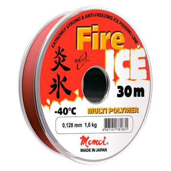 Леска Momoi Fire Ice 0.128мм 1.8кг 30м красная Barrier Pack - купить по доступной цене Интернет-магазине Наутилус