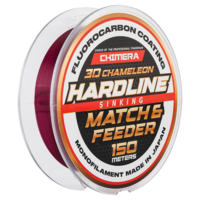 Флюорокарбон Chimera Hardline Match & Feeder Fluorocarbon Coating 3D Chameleon Sinking (Тем.бордовый) 150м  #0.148 - купить по доступной цене Интернет-магазине Наутилус