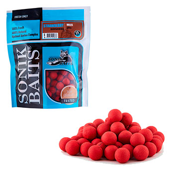 Бойлы тонущие Sonik Baits 20мм Strawberry (клубника) 750гр - купить по доступной цене Интернет-магазине Наутилус