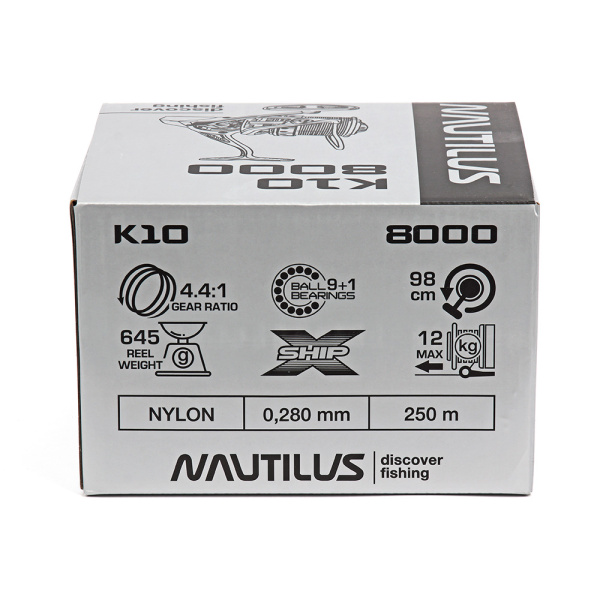 Катушка Nautilus K10  8000 - купить по доступной цене Интернет-магазине Наутилус