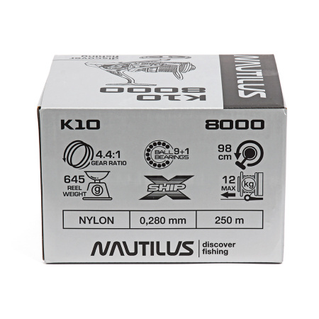 Катушка Nautilus K10  8000 - купить по доступной цене Интернет-магазине Наутилус