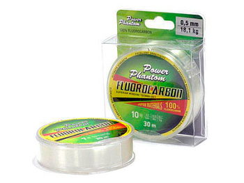 Флюорокарбон Power Phantom Fluorocarbon  0.341мм 8,2кг (4,0) 30м прозрачная