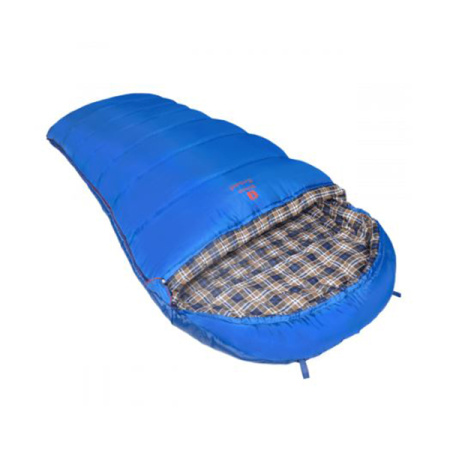 Спальный мешок BTrace Broad правый, серый/синий - купить по доступной цене Интернет-магазине Наутилус