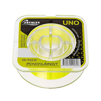 Леска Premier Fishing Uno Nylon d0,18мм 3,70кг 100м флуоресцентно-желтый