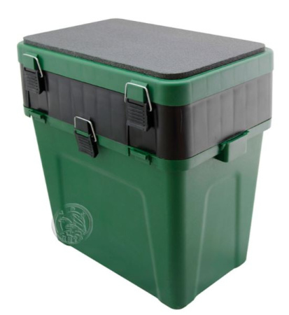Ящик зимний большой Три Кита 4+4 отделения для приманок (380*360*240) зеленый - купить по доступной цене Интернет-магазине Наутилус