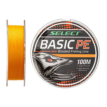 Шнур Select Basic PE 4x 100м  0.18 Orange