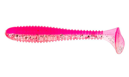 Виброхвост Helios Catcher 2,75/7 см Silver Sparkles & Pink  (HS-1-035) - купить по доступной цене Интернет-магазине Наутилус