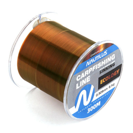 Леска карповая Nautilus Ecology  0,356мм.,10,7кг, 300м.camouflage - купить по доступной цене Интернет-магазине Наутилус