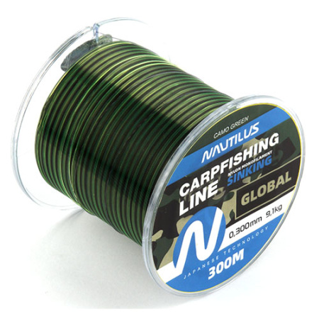 Леска карповая Nautilus Global Camo green 0,32мм.,10,8кг, 300м. - купить по доступной цене Интернет-магазине Наутилус