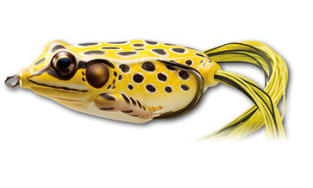 Мягкая приманка LIVETARGET Hollow Body Frog  65F-501 Yellow/Black, 65 мм, 21г, плавающая, поверхностная - купить по доступной цене Интернет-магазине Наутилус