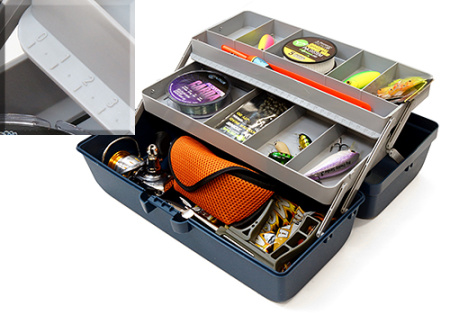 Ящик Nautilus 118-2 Tackle Box 2-tray Blue - купить по доступной цене Интернет-магазине Наутилус