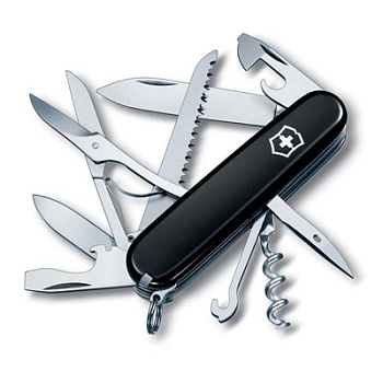 Нож Victorinox Huntsman перочинный (1.3713.3) 91мм 15 функций черный карт.коробка