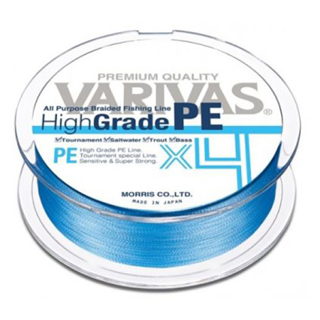 Шнур Varivas High Grade  PE4  #1,2 150м цв. голубой - купить по доступной цене Интернет-магазине Наутилус