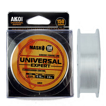 Леска AKKOI  Mask Universal Expert 0,14мм 150м прозрачная