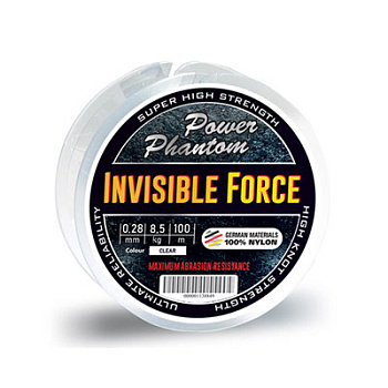 Леска Power Phantom Invisible Force  0.28мм 8.5кг 100м прозрачная