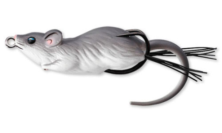 Мягкая приманка LIVETARGET Mouse Walking Bait 90F-401 Grey/White, 90мм, 28г, плавающая, поверхностная - купить по доступной цене Интернет-магазине Наутилус