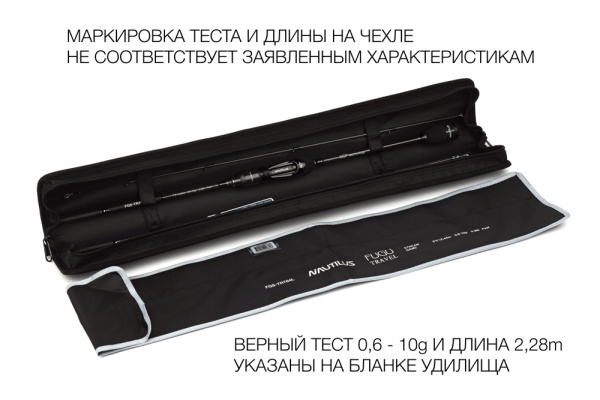 Спиннинг Nautilus Fugu Travel FGS-TR764L 228см 0.6-10гр NEW - купить по доступной цене Интернет-магазине Наутилус