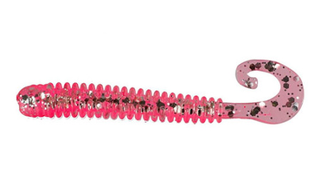 Твистер Helios Credo Long Body 2,95/7,5 см Silver Sparkles & Pink  (HS-9-035) - купить по доступной цене Интернет-магазине Наутилус