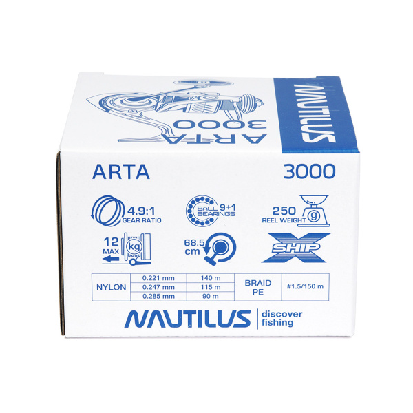 Катушка Nautilus Arta 3000 NEW - купить по доступной цене Интернет-магазине Наутилус
