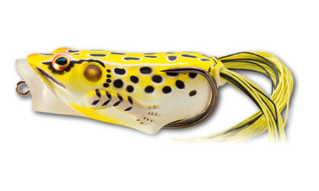 Мягкая приманка LIVETARGET Hollow Body Frog Popper 55F-501 Yellow/Black - купить по доступной цене Интернет-магазине Наутилус