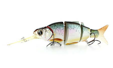 Воблер Izumi Shad Alive With Lip 5 section white fish 145 MD 145мм  54г Suspending цв. 2 - купить по доступной цене Интернет-магазине Наутилус