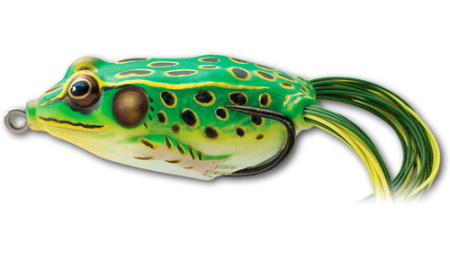 Мягкая приманка LIVETARGET Hollow Body Frog  65F-512 Floroscent Green/Yellow, 65 мм, 21г, плавающая, поверхностная - купить по доступной цене Интернет-магазине Наутилус