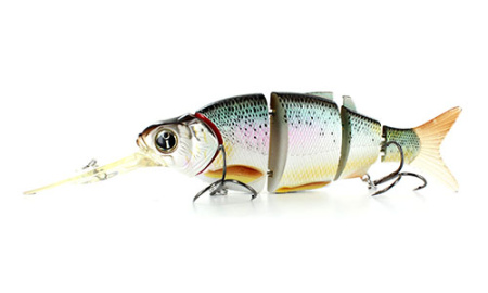 Воблер Izumi Shad Alive With Lip 5 section white fish 145 DD 145мм  57г Suspending цв. 2 - купить по доступной цене Интернет-магазине Наутилус