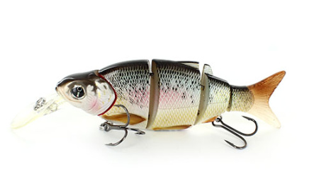 Воблер Izumi Shad Alive With Lip 5 section white fish 105 MD 105мм  22,7г Suspending цв. 2 - купить по доступной цене Интернет-магазине Наутилус