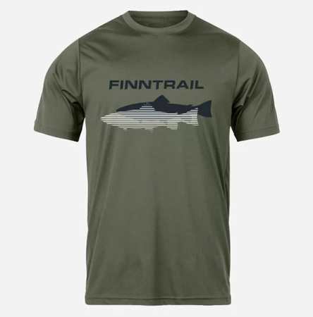 Футболка Finntrail Shadow fish 6706 Khaki_N (L) - купить по доступной цене Интернет-магазине Наутилус